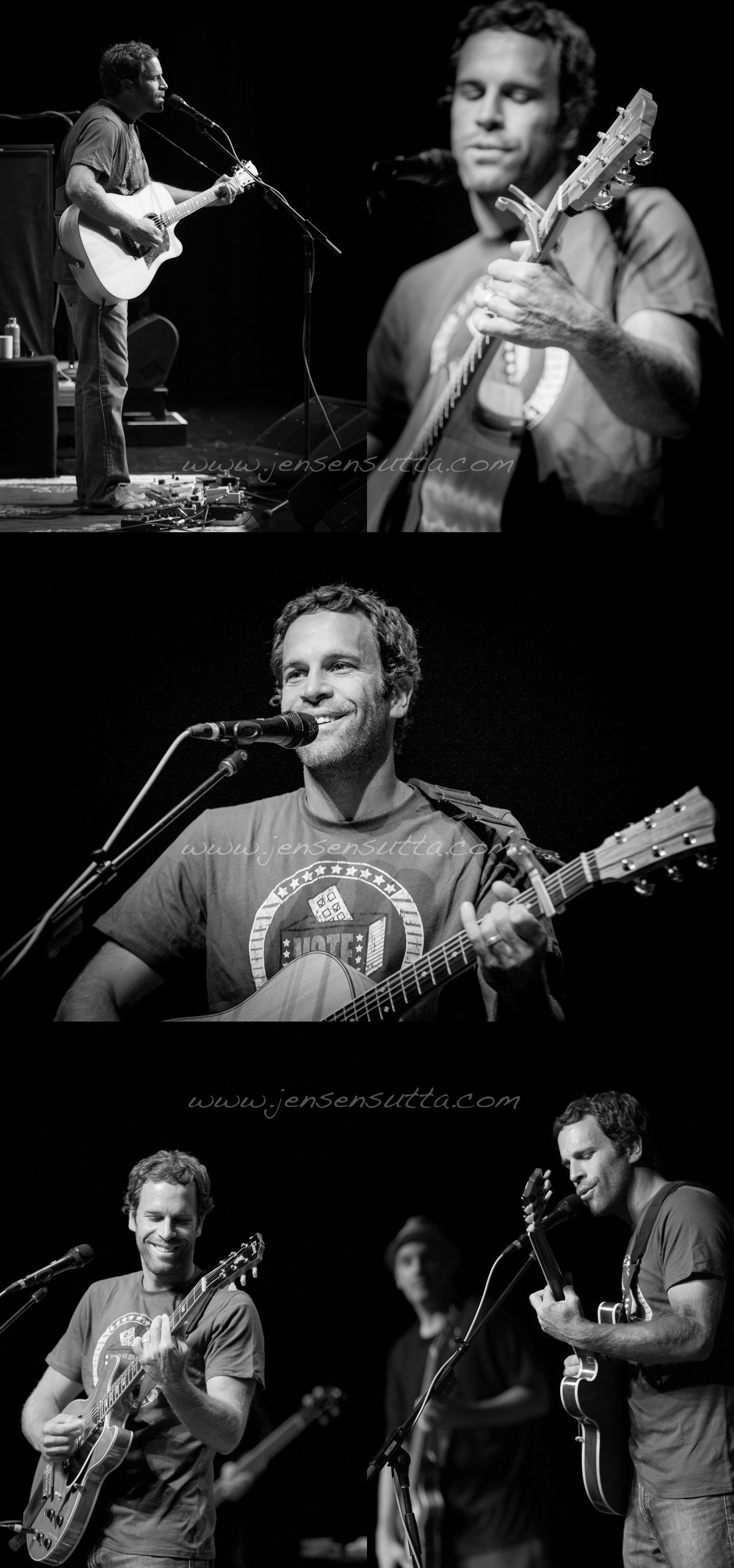 Jack Johson photographs while performing at Penn State for Rock the Vote