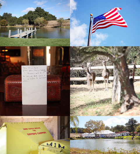 Event and detail photographs of President Reagan's Rancho del Cielo