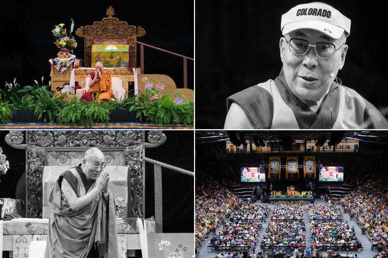 His Holiness the 14th Dalai Lama visits Boulder, Colorado