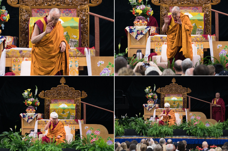 His Holiness the 14th Dalai Lama visits the University of Colorado in Boulder, Colorado