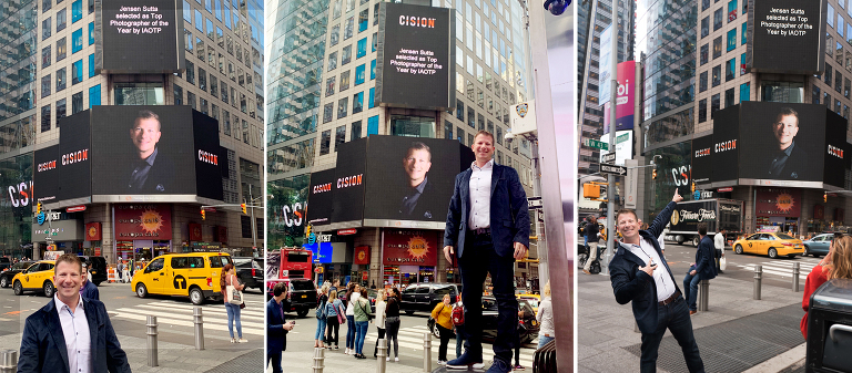 IAOTP Top Photographer of the Year Jensen Sutta Event Photography Times Square